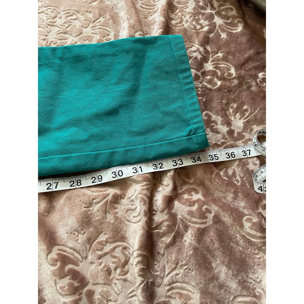 Vintage 80s roughriders Kelly green with back embellishments size 27 - Picture 9 of 9